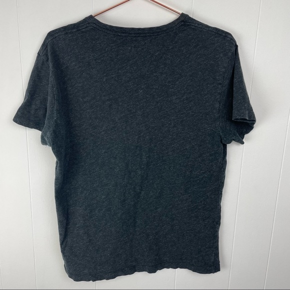 J.Crew Field Knit Gray Marled V-Neck Short Sleeve T-Shirt - Picture 6 of 8